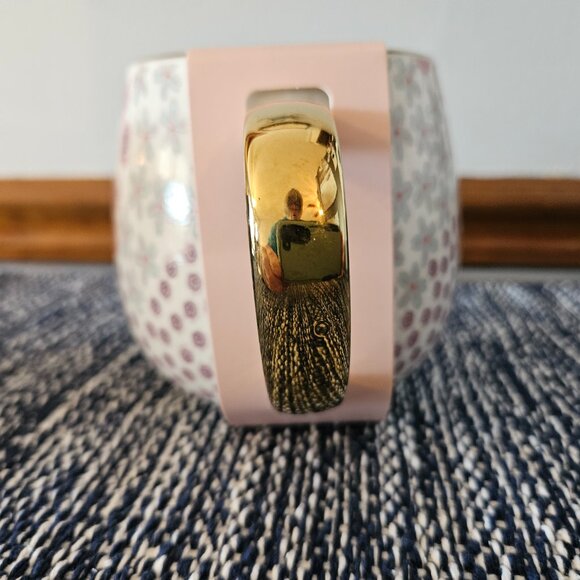 Thyme and Table Mugs, NEW, Set of 2 - Floral Pinks & Succulents Greens - Picture 6 of 8